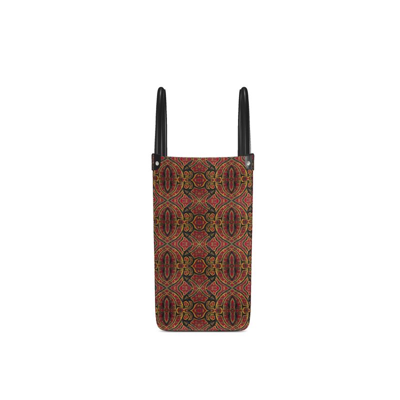 Leather Shopper Bag | Out of Loneliness – Bold Red Emotional Art
