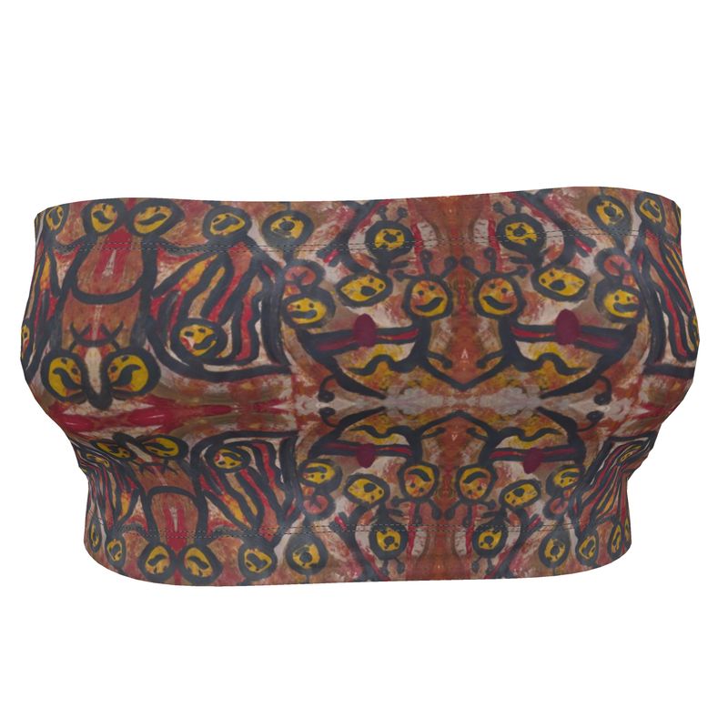 Boob Tube Headband | Summer – Magenta &amp; Yellow Playful Art