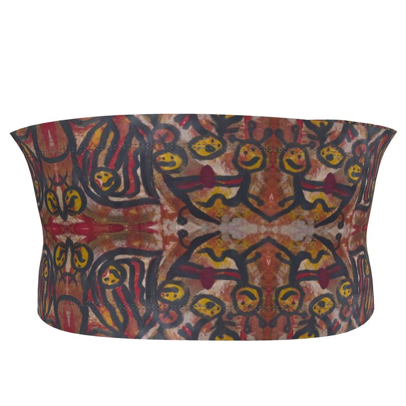 Boob Tube Headband | Summer – Magenta &amp; Yellow Playful Art