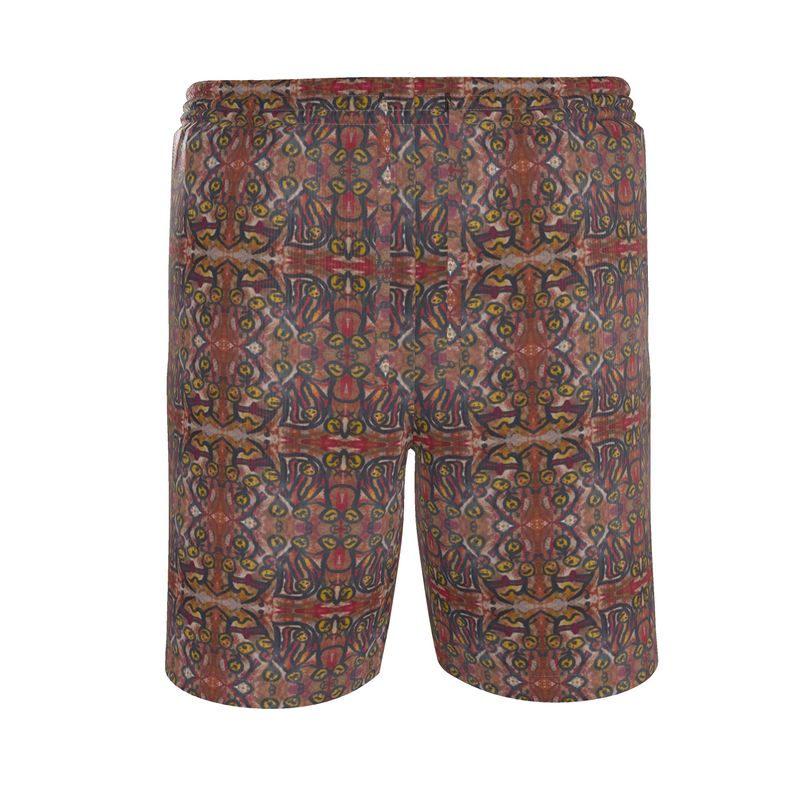 Riviera Shorts | Summer – Magenta &amp; Yellow Abstract Motion