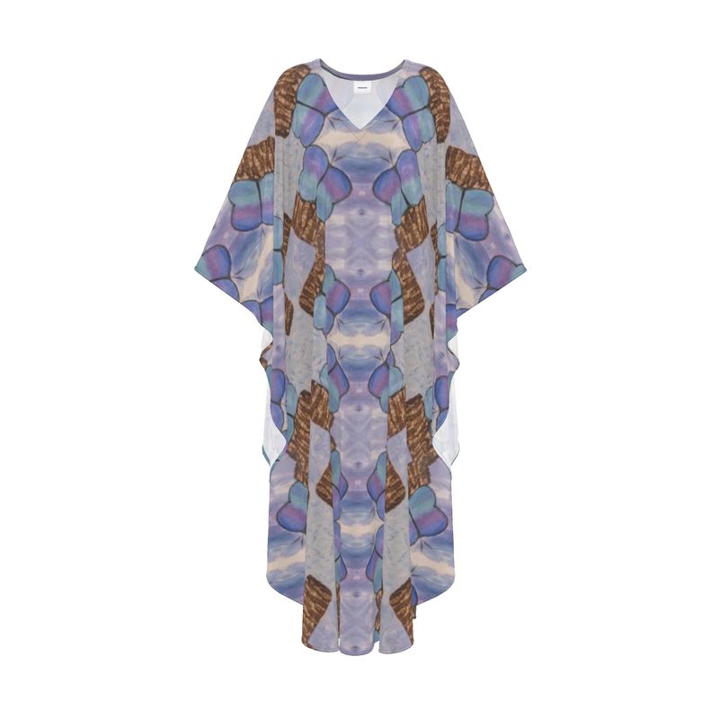 Kaftan | Encantada – Flowing Purple with Butterfly Motifs
