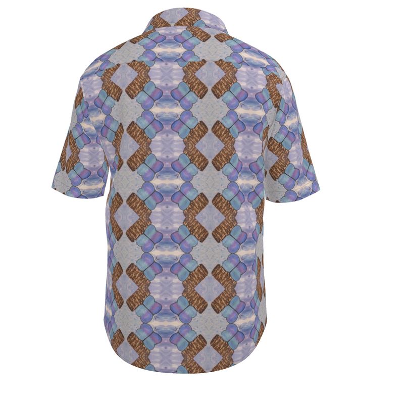 Men's Shirt | Encantada – Soft Purple with Butterfly Pattern