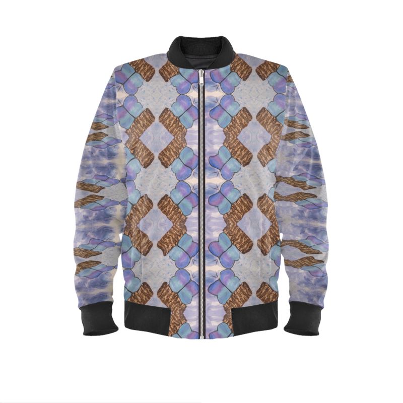Men's Bomber Jacket | Encantada – Purple Butterfly Artwear
