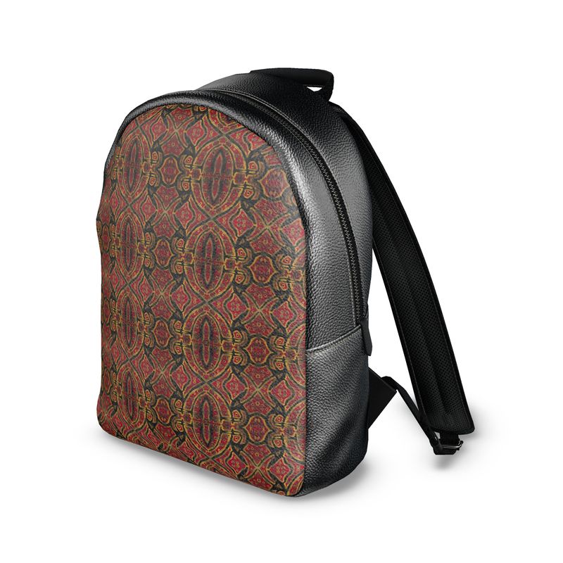Colville Backpack | Out of Loneliness – Red Symbolic Leather Art