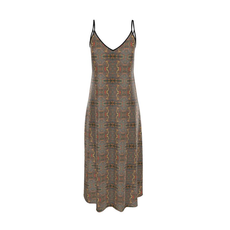 Slip Dress Maxi | I’m Trying – Green Garden & Heartfelt Bloom