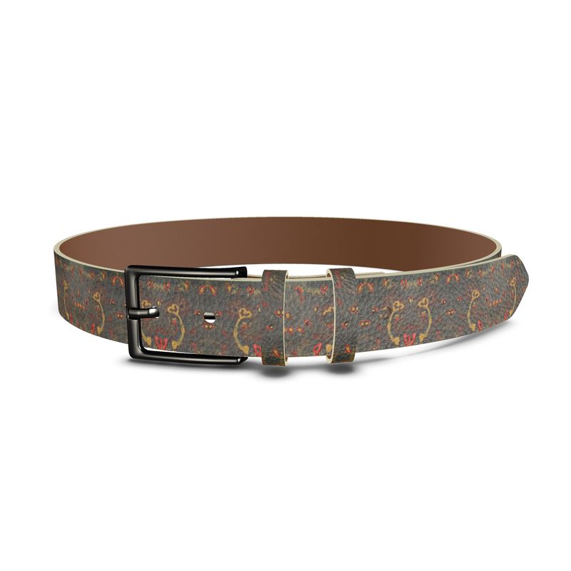 Leather Belt | I’m Trying – Subtle Bloom in Soft Resilience