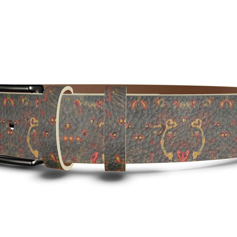 Leather Belt | I’m Trying – Subtle Bloom in Soft Resilience