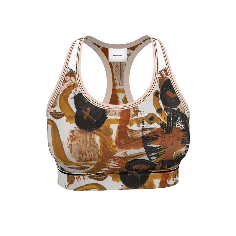 Sports Bra | La Foi - Neo-Expressionist Art – Bold & Supportive