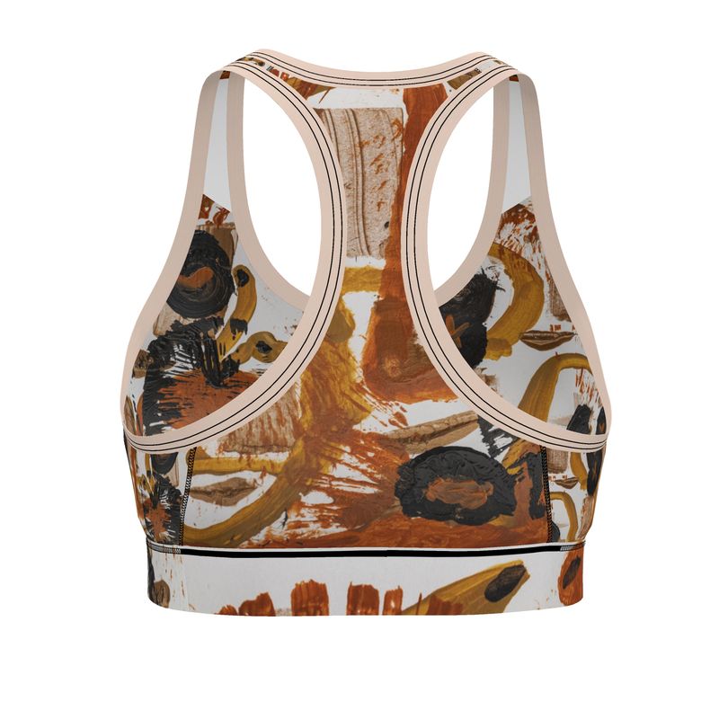 Sports Bra | La Foi - Neo-Expressionist Art – Bold & Supportive