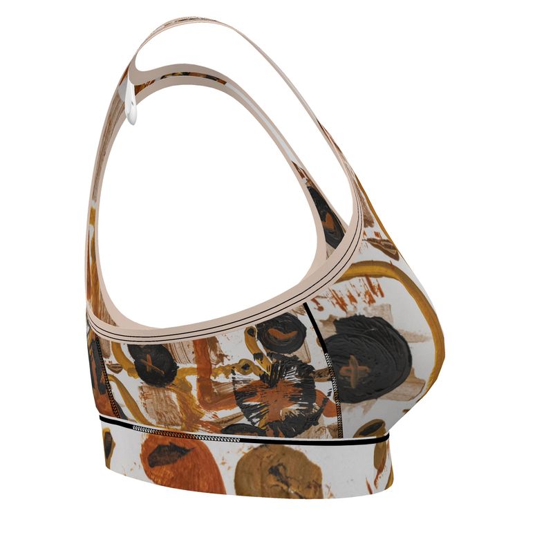 Sports Bra | La Foi - Neo-Expressionist Art – Bold & Supportive