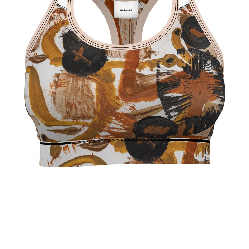 Sports Bra | La Foi - Neo-Expressionist Art – Bold & Supportive