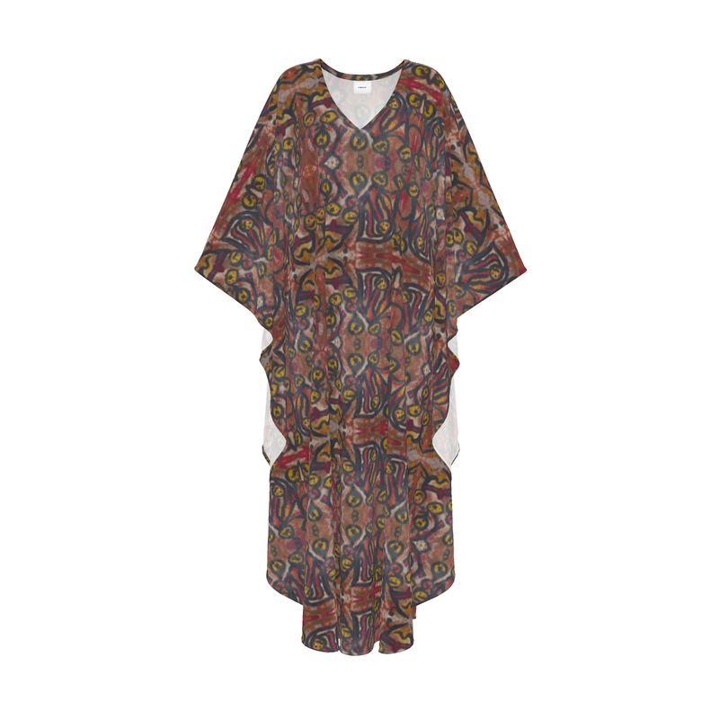 Kaftan | Summer – Flowing Art in Magenta & Yellow