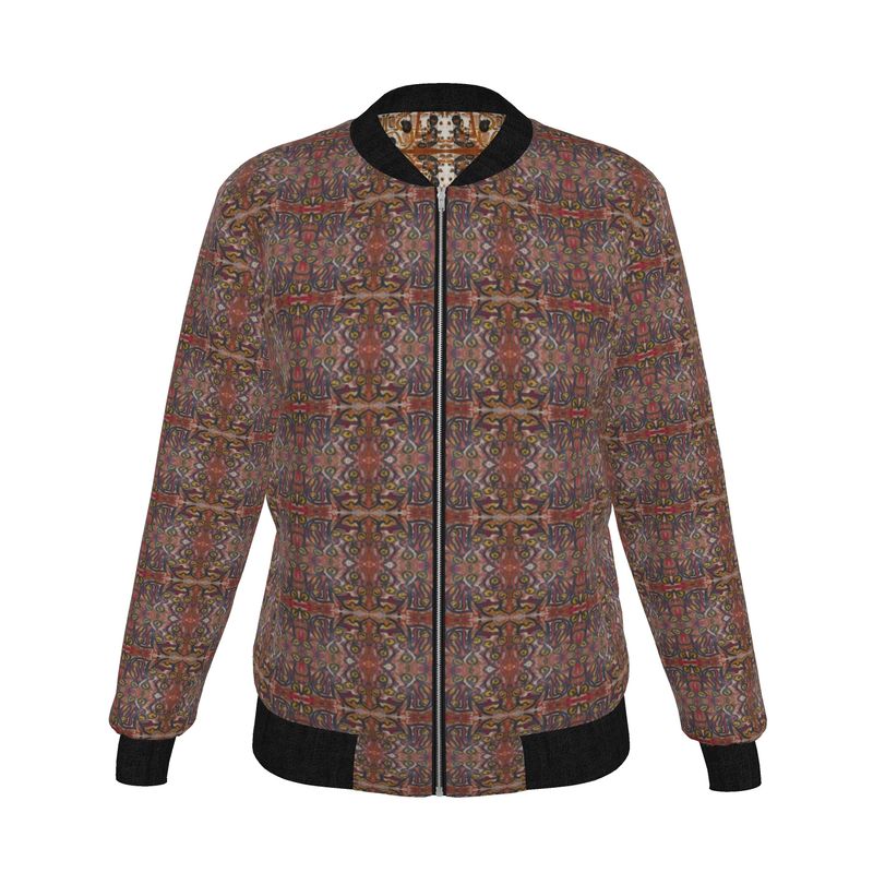 Women's Reversible Silk Bomber Jacket - Collection La Foi