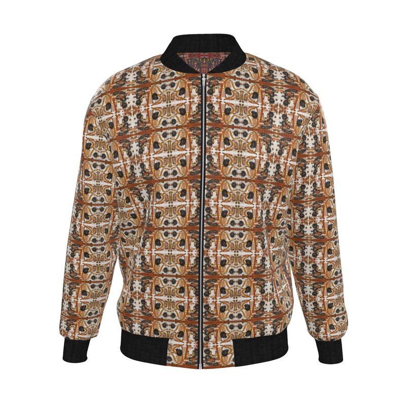 Mens Reversible Silk Bomber Jacket - Collection La Foi