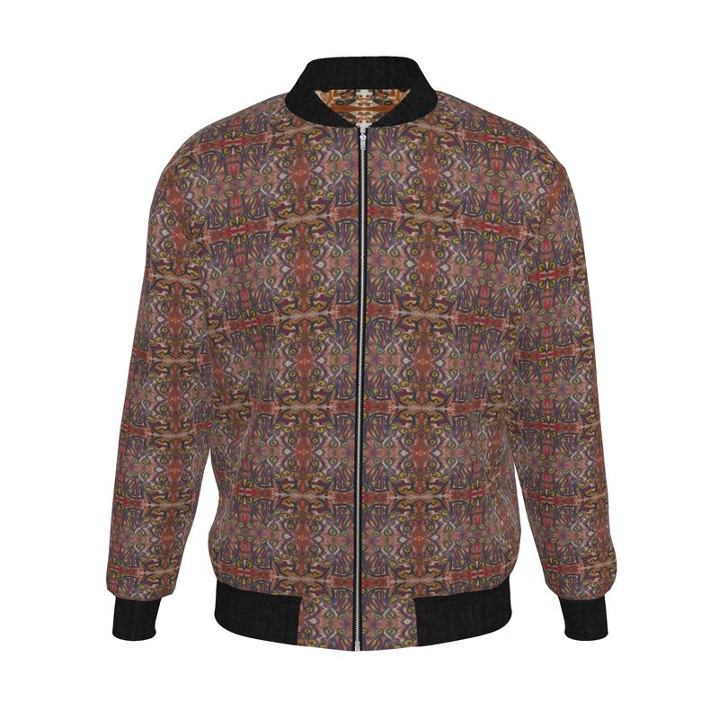 Mens Reversible Silk Bomber Jacket - Collection La Foi