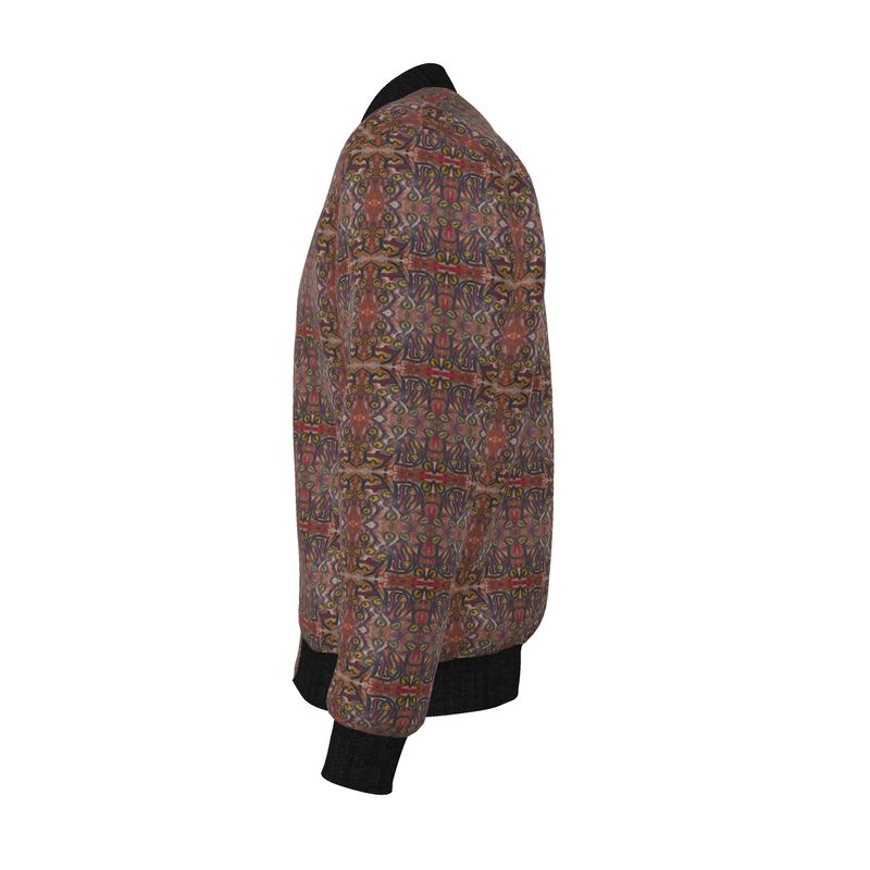 Mens Reversible Silk Bomber Jacket - Collection La Foi