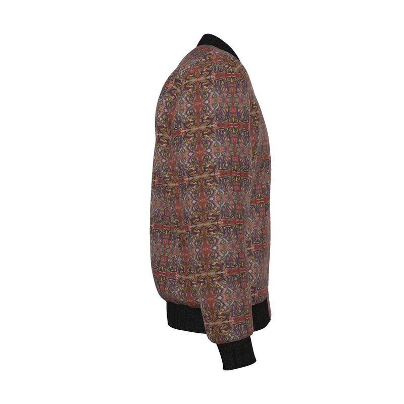 Mens Reversible Silk Bomber Jacket - Collection La Foi