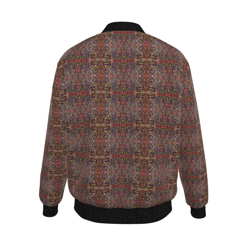 Mens Reversible Silk Bomber Jacket - Collection La Foi