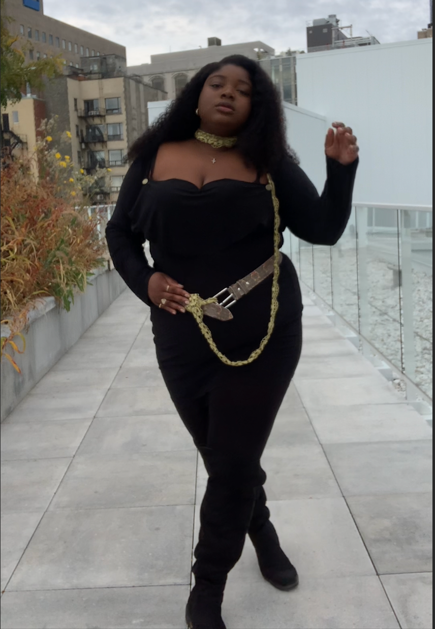 Leather Belt | I’m Trying – Subtle Bloom in Soft Resilience
