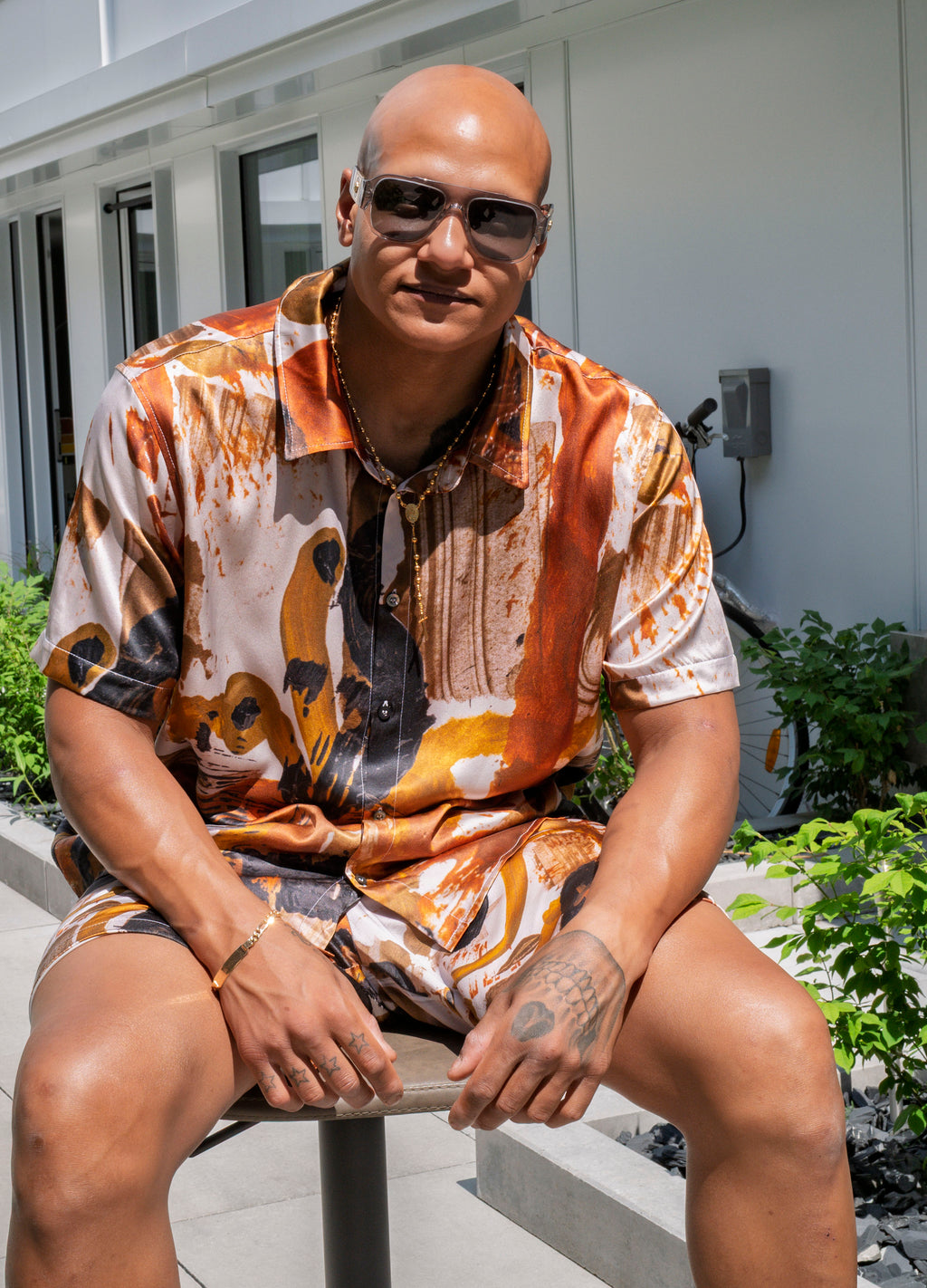 Men’s Short Sleeve Shirt | La Foi - Neo-Expressionist Artwear