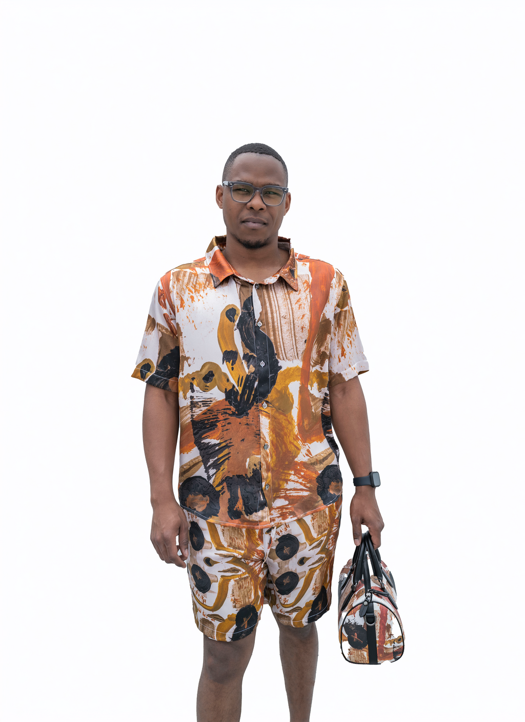 Riviera Shorts | La Foi – Bold Brushstroke Expression